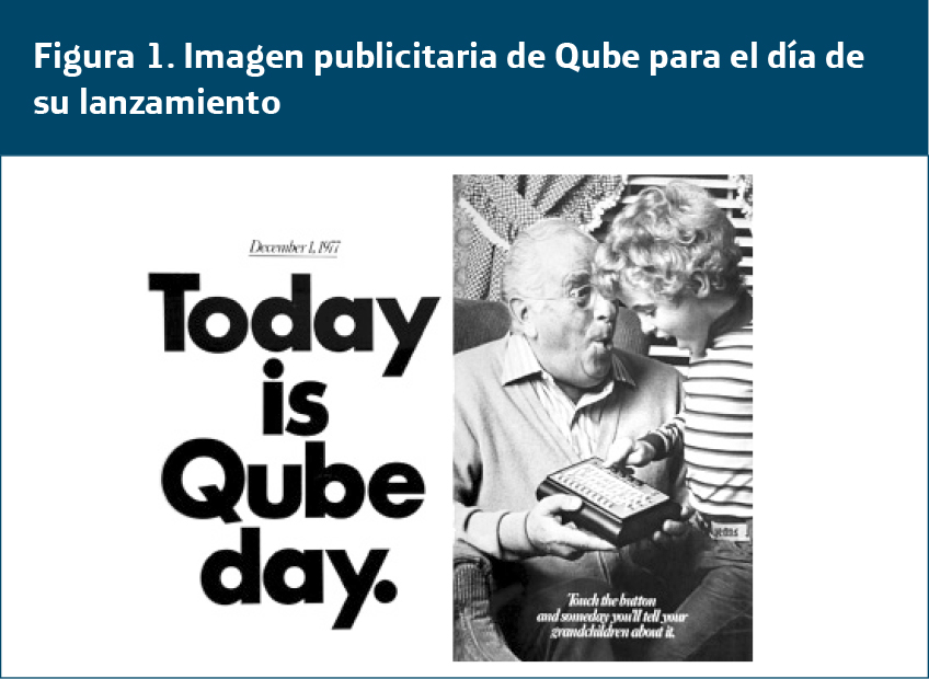 Imagen publicitaria de Qube para el día de su lanzamiento