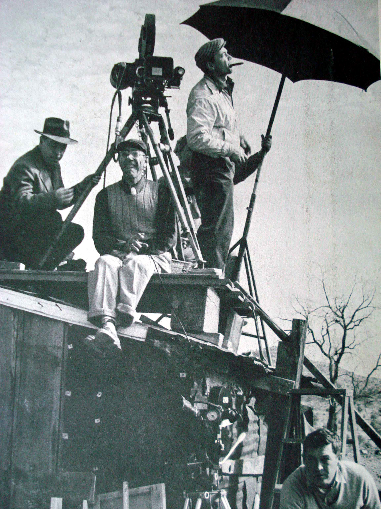 Herbert Biberman dirigiendo el rodaje de “Sal de la tierra” (1954).